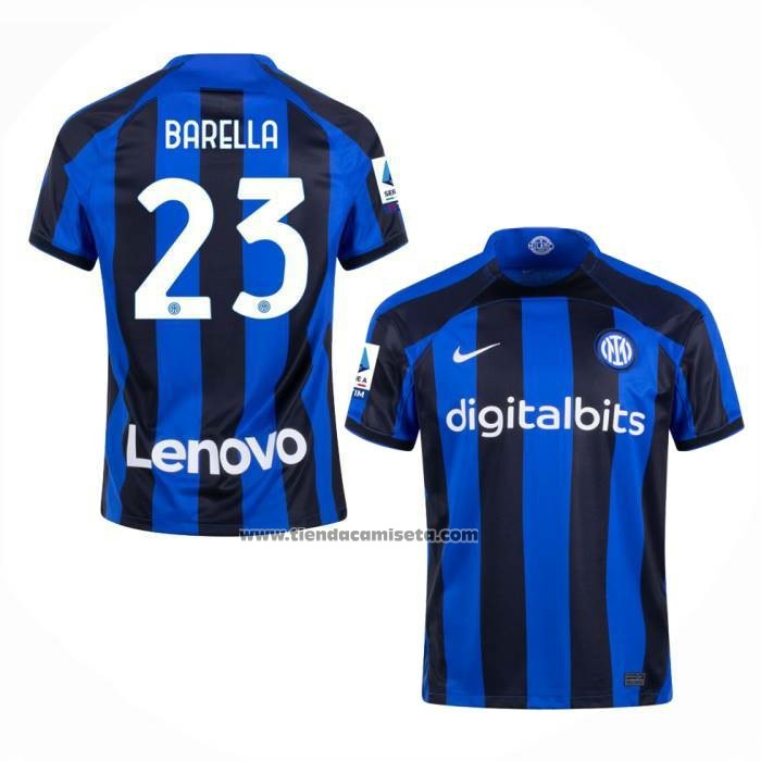Camiseta Inter Milan Jugador Barella Primera 2022-23